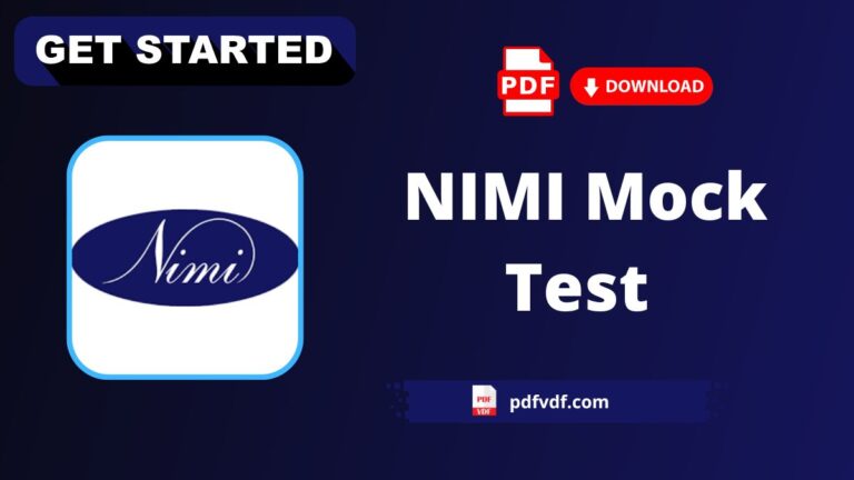 NIMI Mock Test