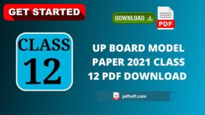 UP Board Model Paper 2023 Class 12 Pdf Download with Solution