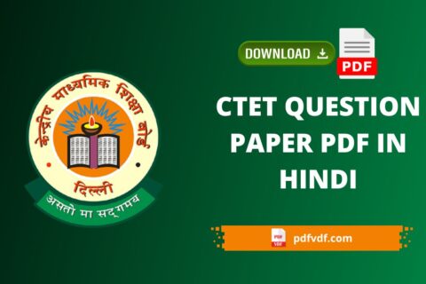 CTET Question Paper 2022 Pdf Download in Hindi